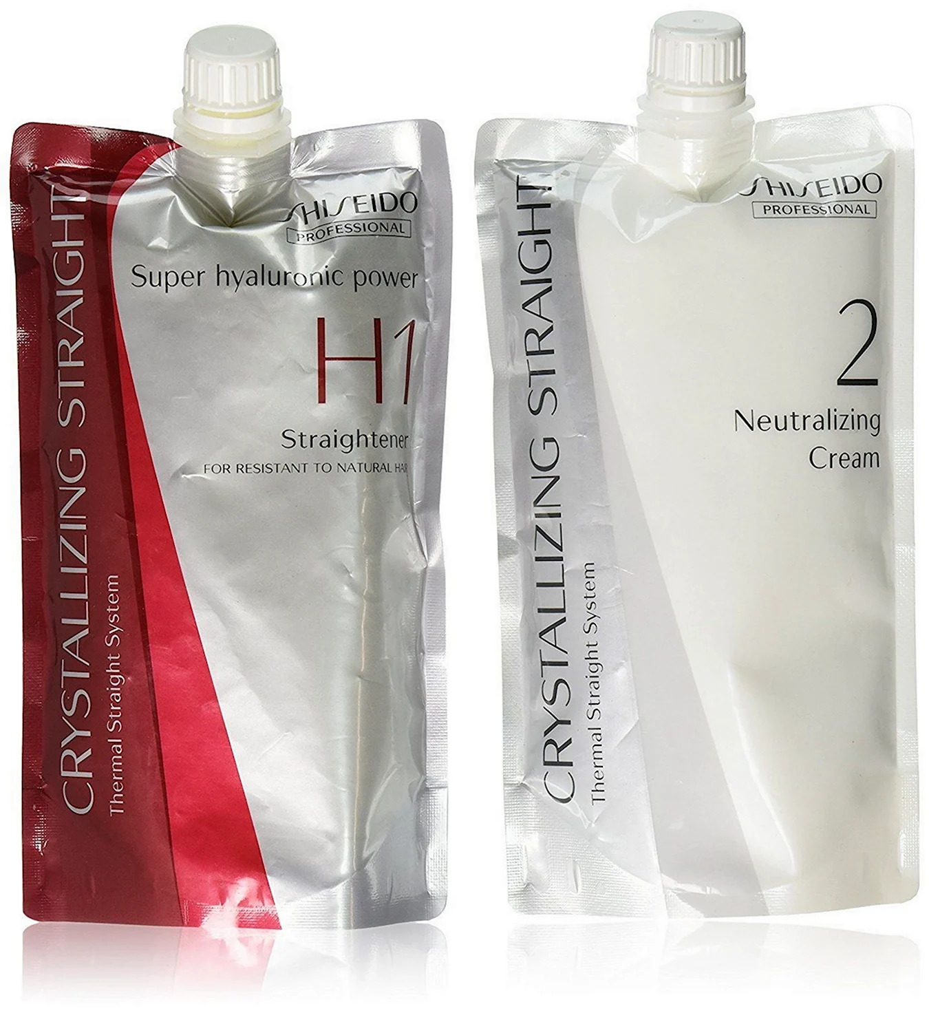 Shiseido crystallizing straight for Resistant to natural hair h1 h2