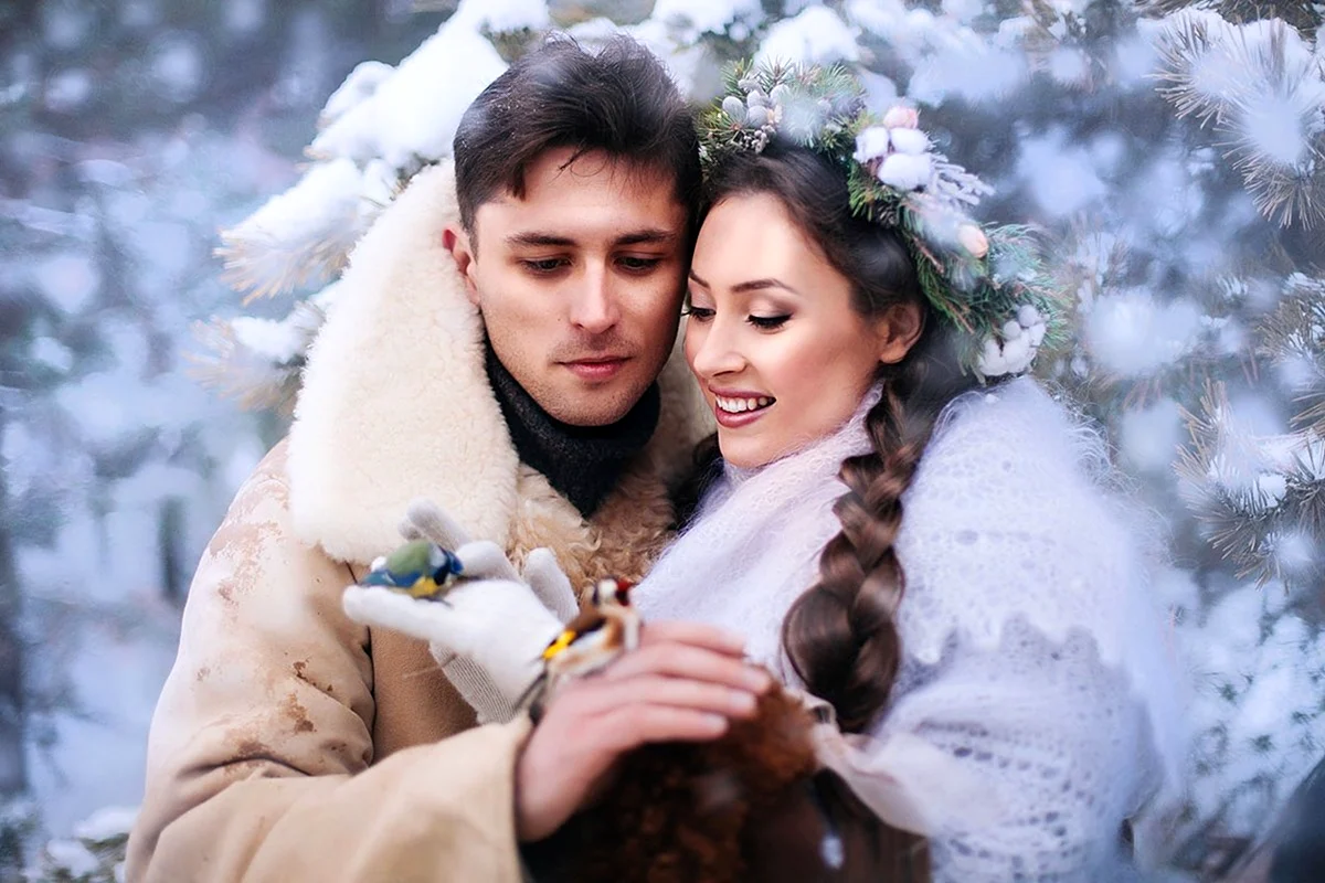Сказочная свадьба зимой