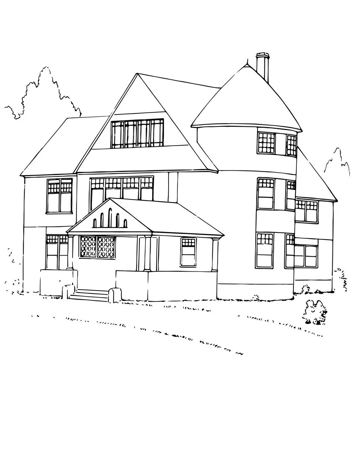 Схематичный рисунок дома