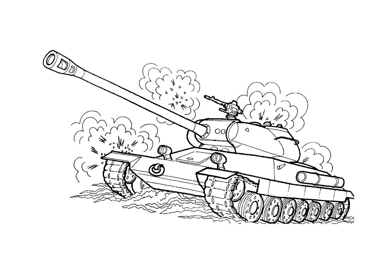 Советский танк т 34 раскраска