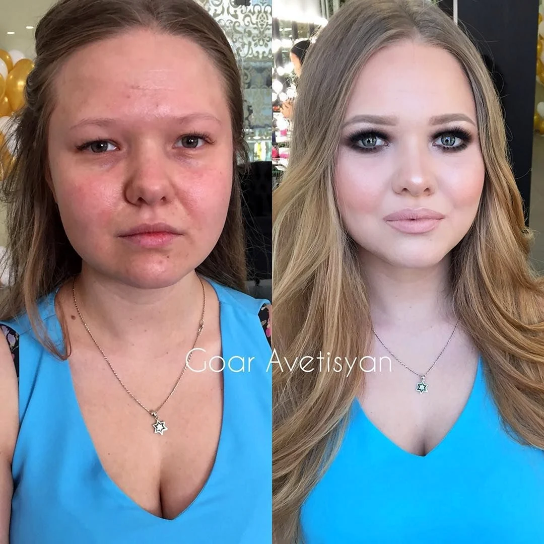 Страшные девушки до и после макияжа