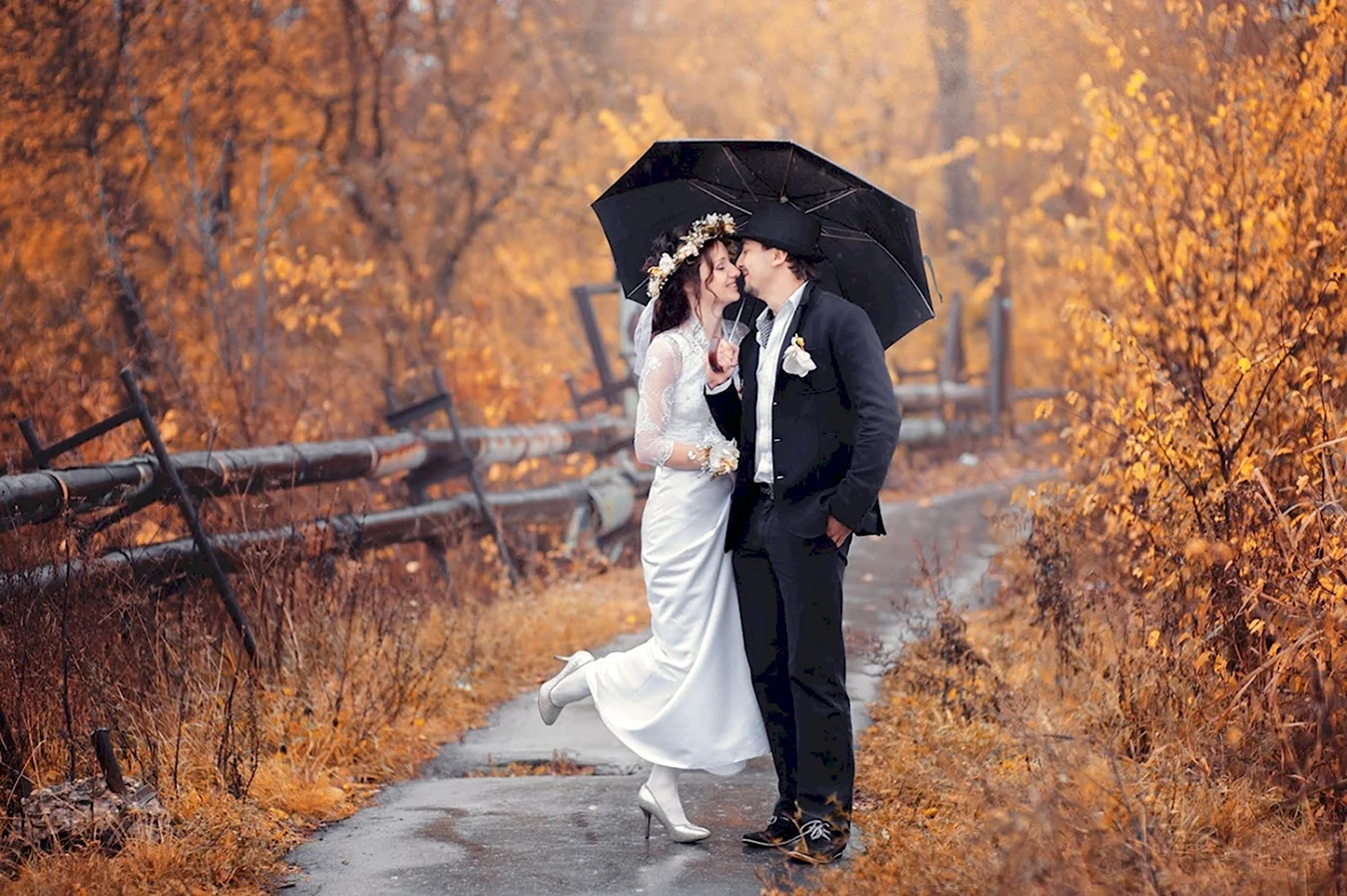 Свадьба осенью фотосессия