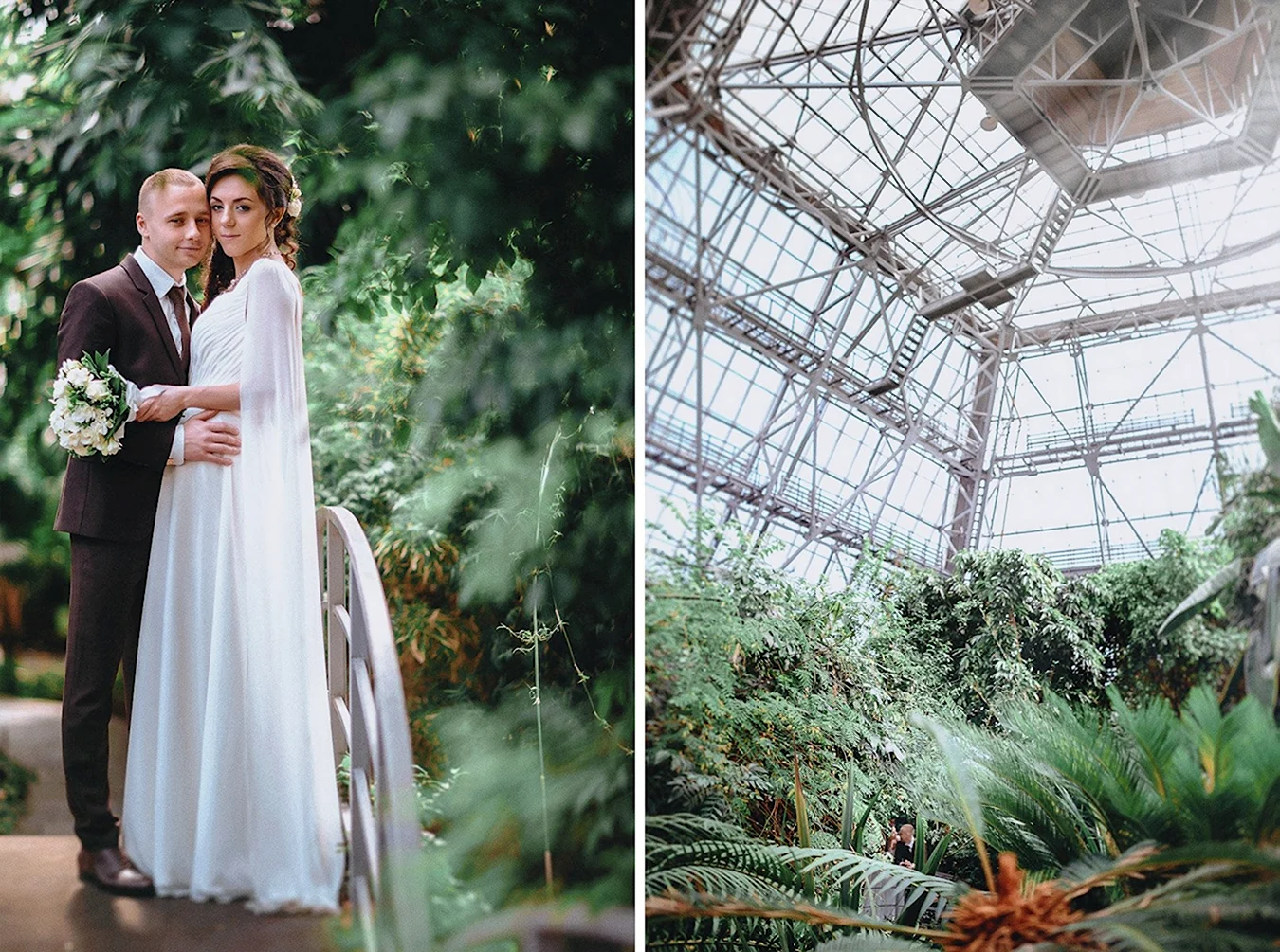 Свадьба в оранжерее ботанического сада