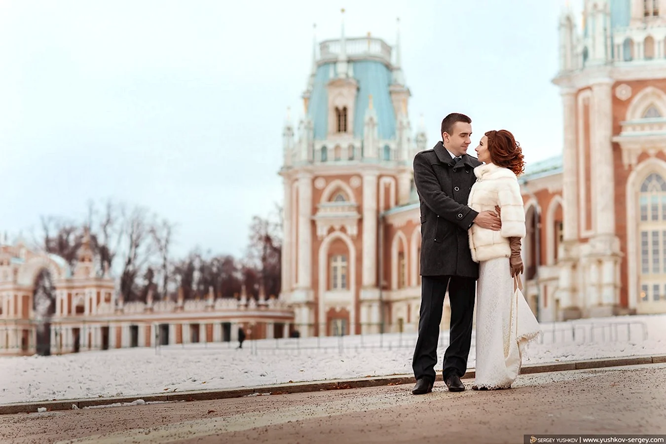 Свадьба в Царицыно зимой