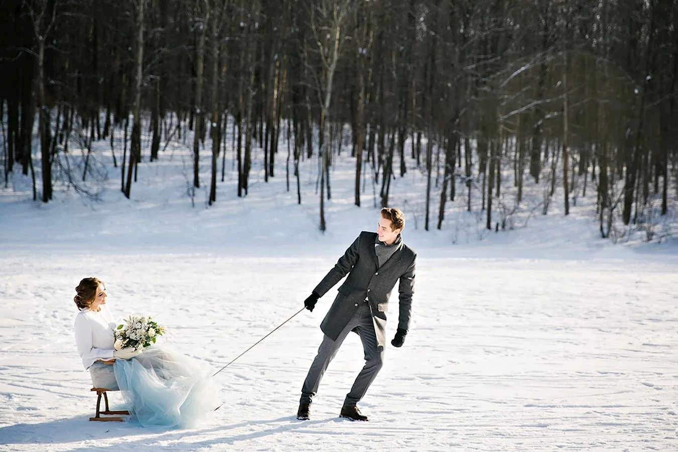 Свадебная фотосессия на льду