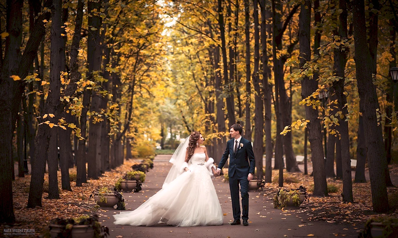 Свадебная фотосессия осенью в Москве