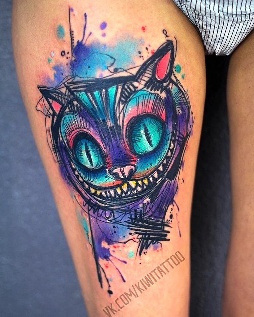 Tattoo Чеширский кот