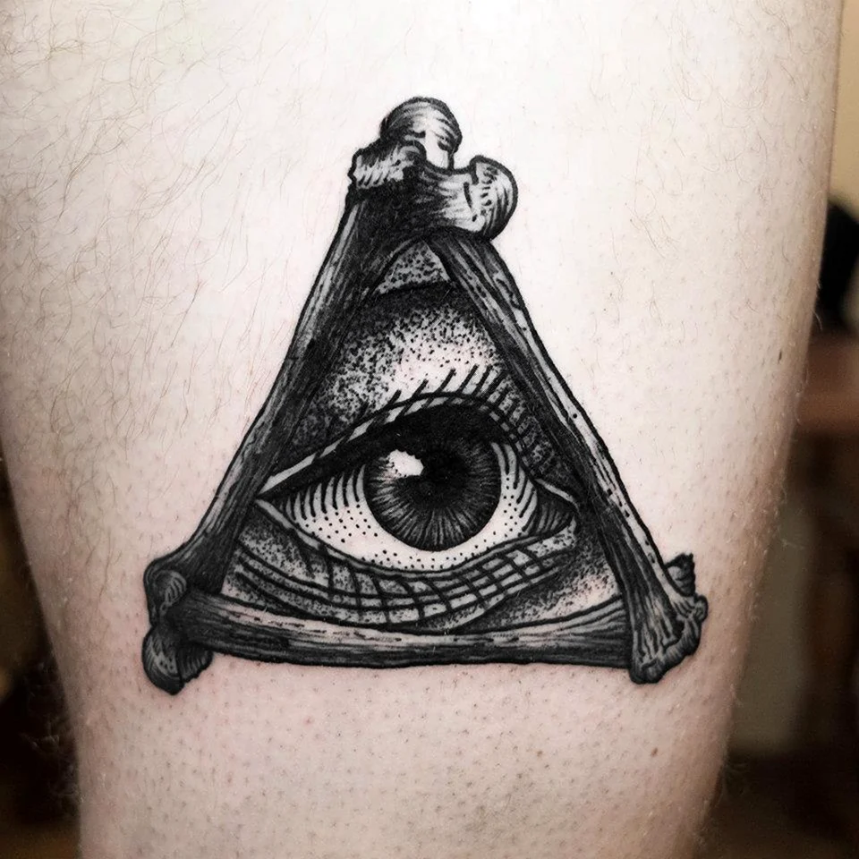 Tattoo глаз гора Всевидящее око