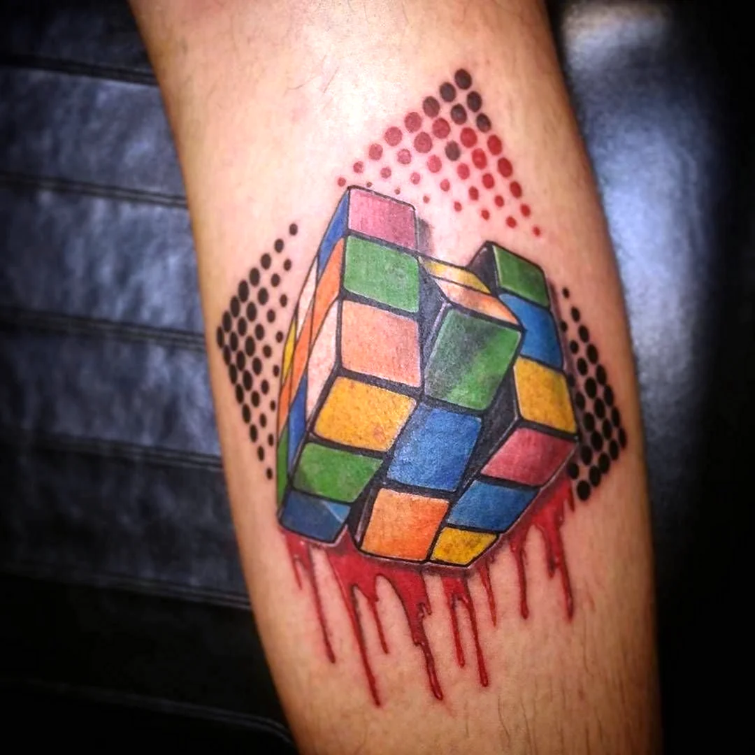 Тату кубик Рубика