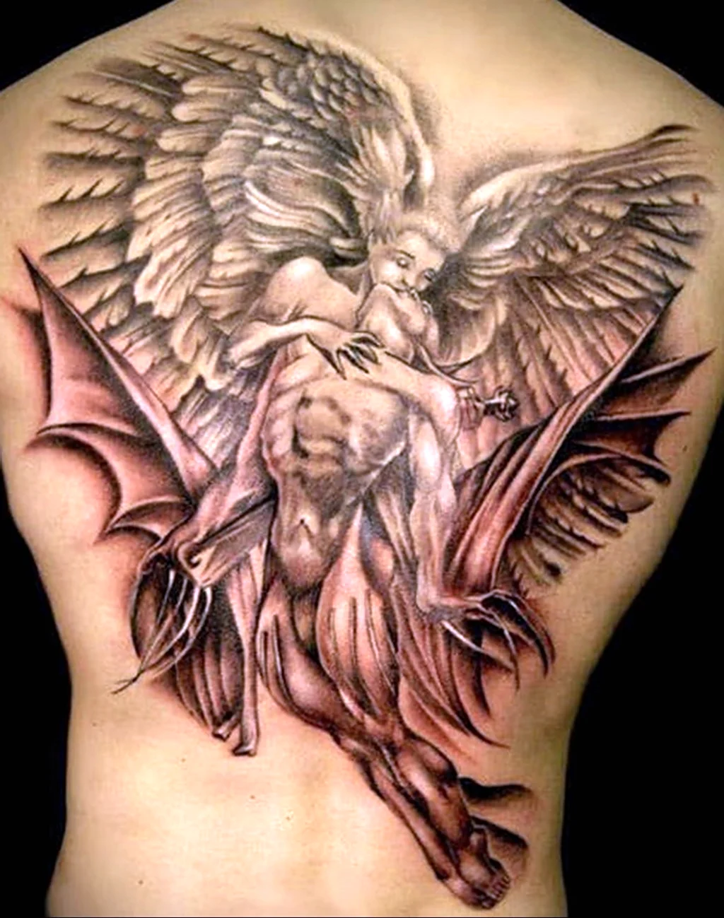 Татуировка ангел Азраил
