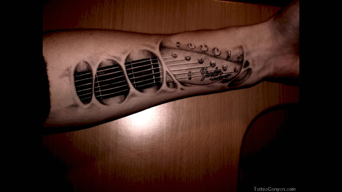 Татуировка гитара