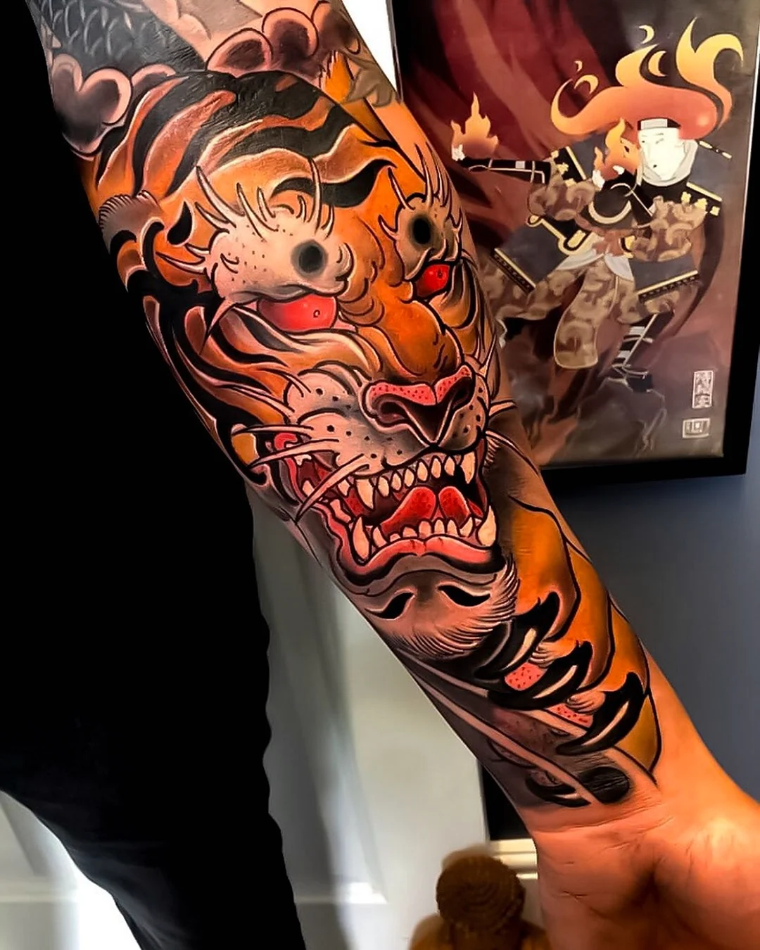 Татуировка якудза тигр