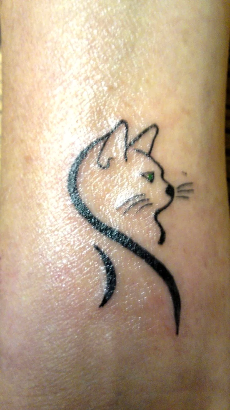 Татуировка кошка