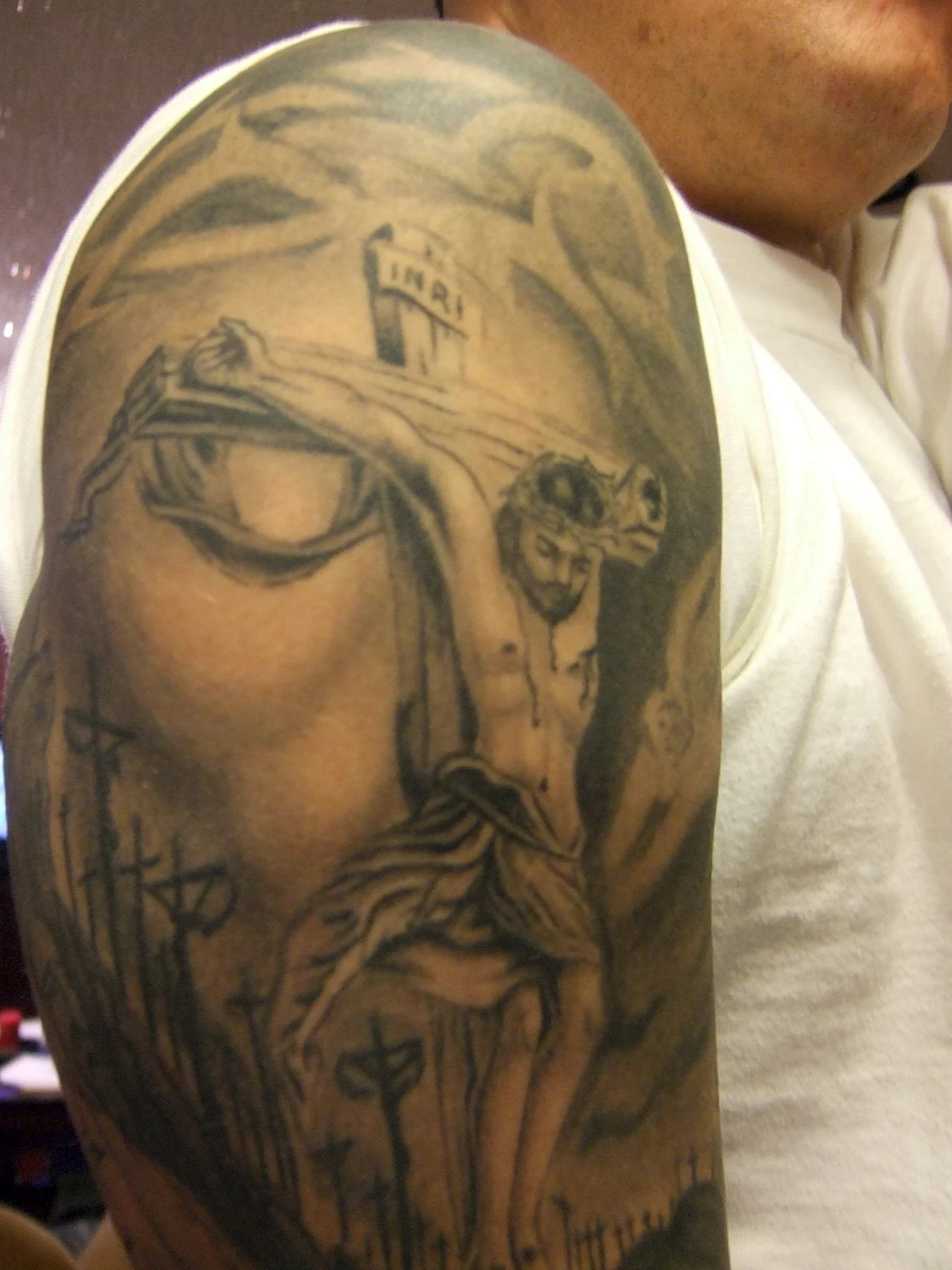 Татуировка православный Иисус Христос