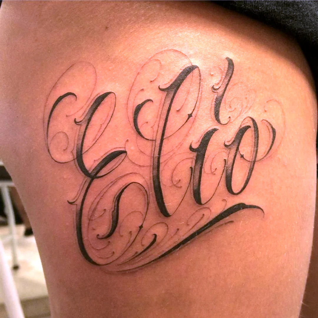 Татуировка с именем ева
