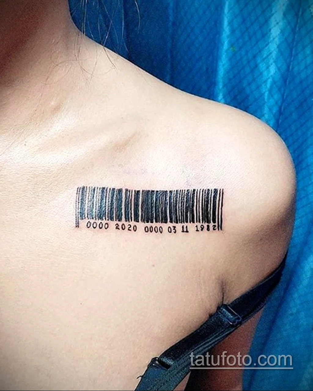Татуировка штрих код
