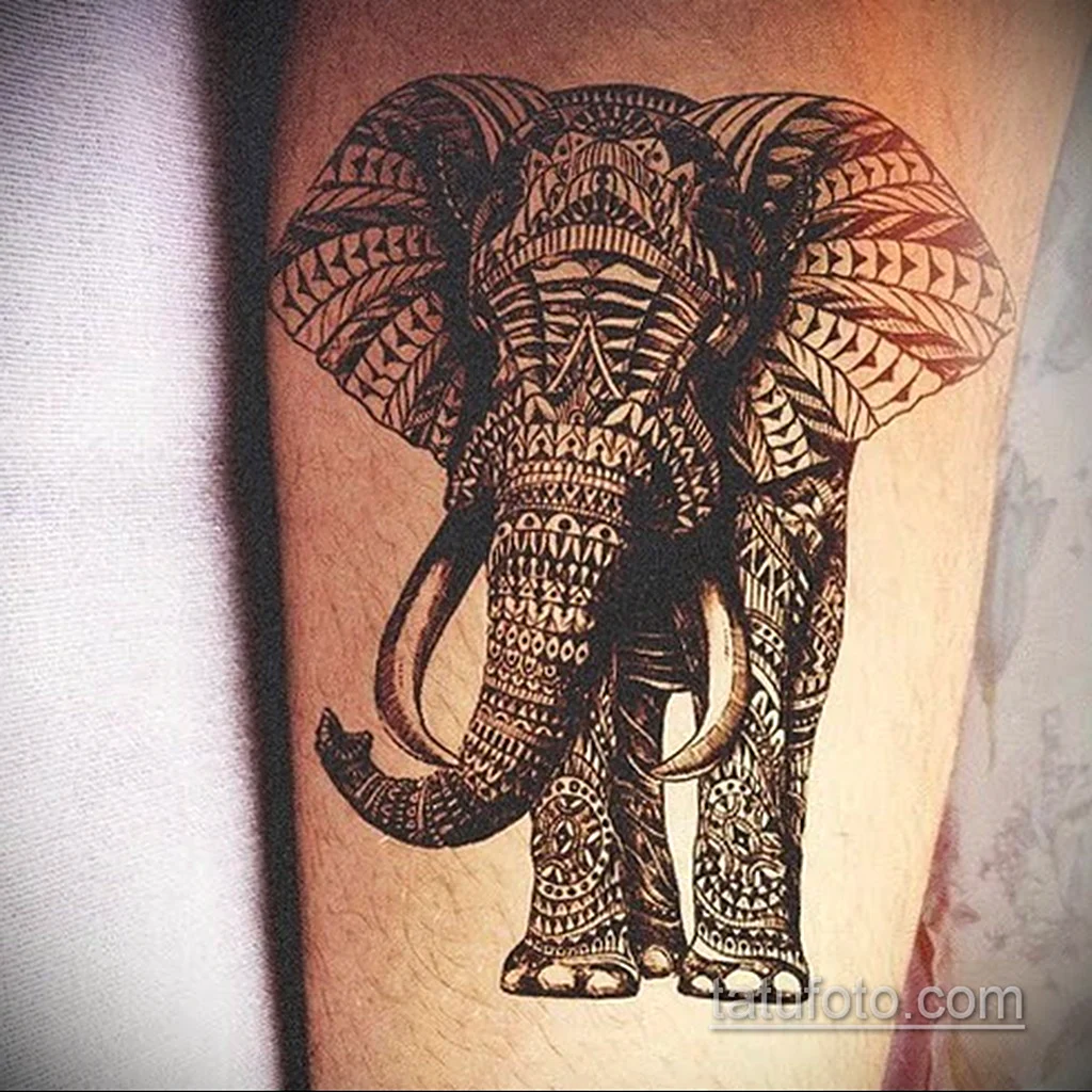 Татуировка слон