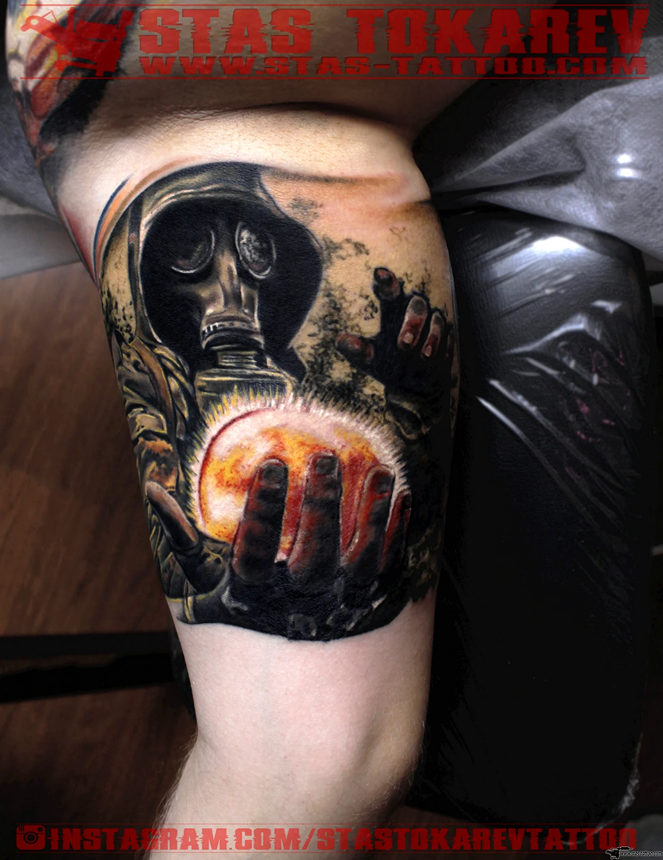 Татуировка сталкер на руке