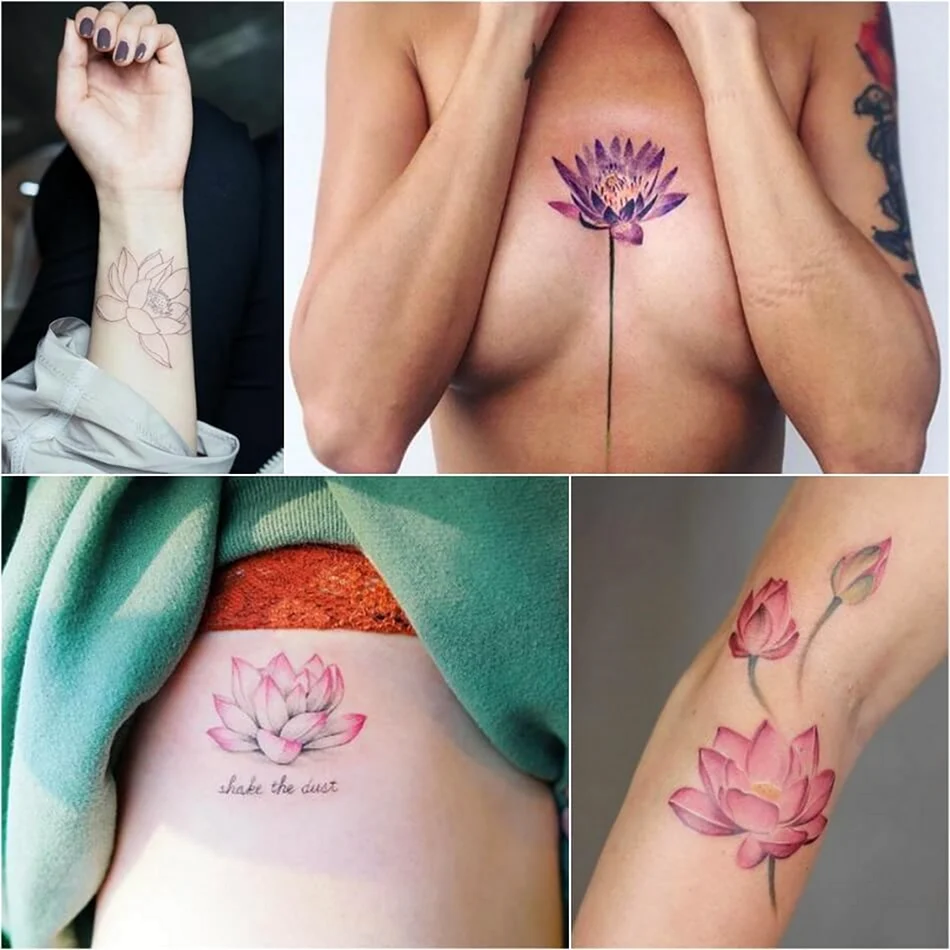 Татуировка в виде цветка