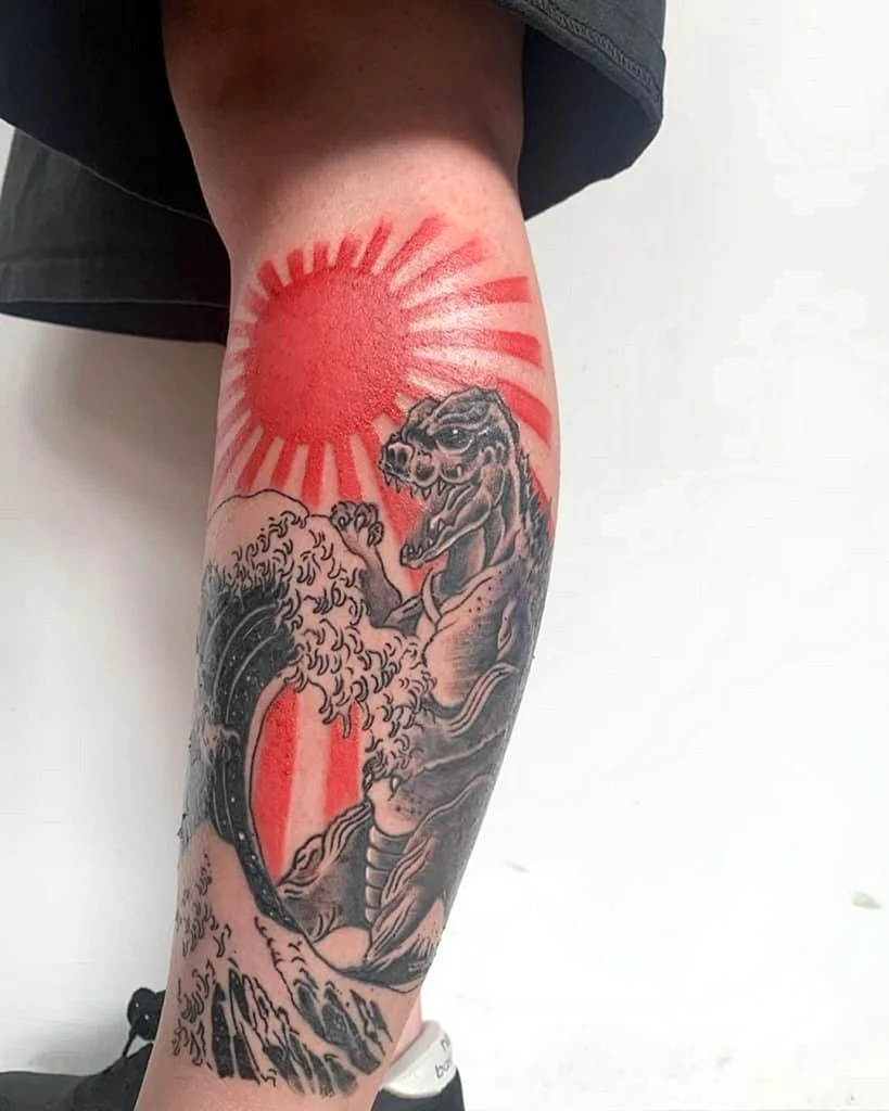 Татуировка восходящее солнце