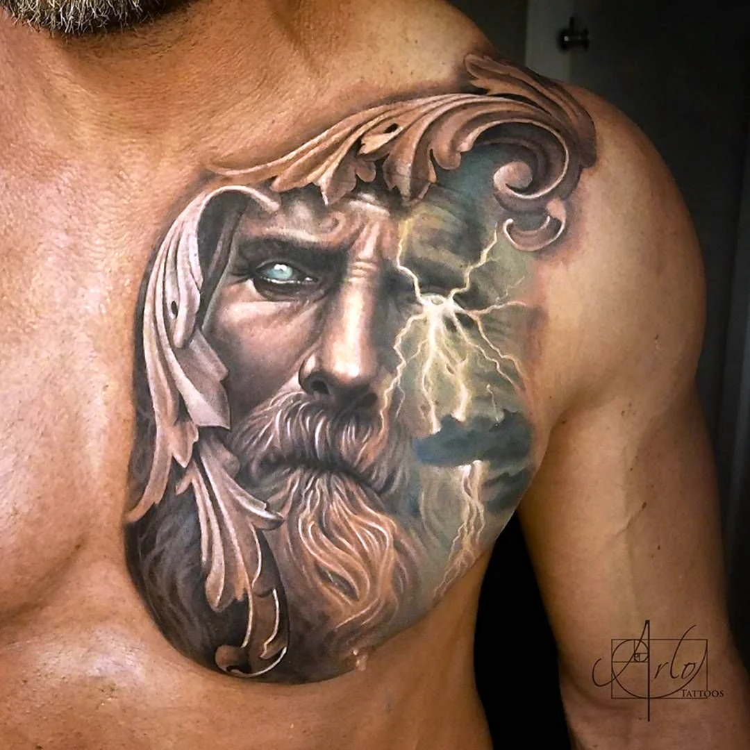 Татуировки боги Посейдон Зевс Геракл