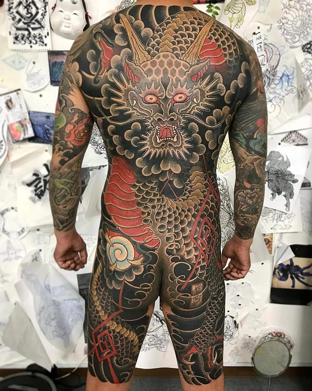 Татуировки якудза блэкворк