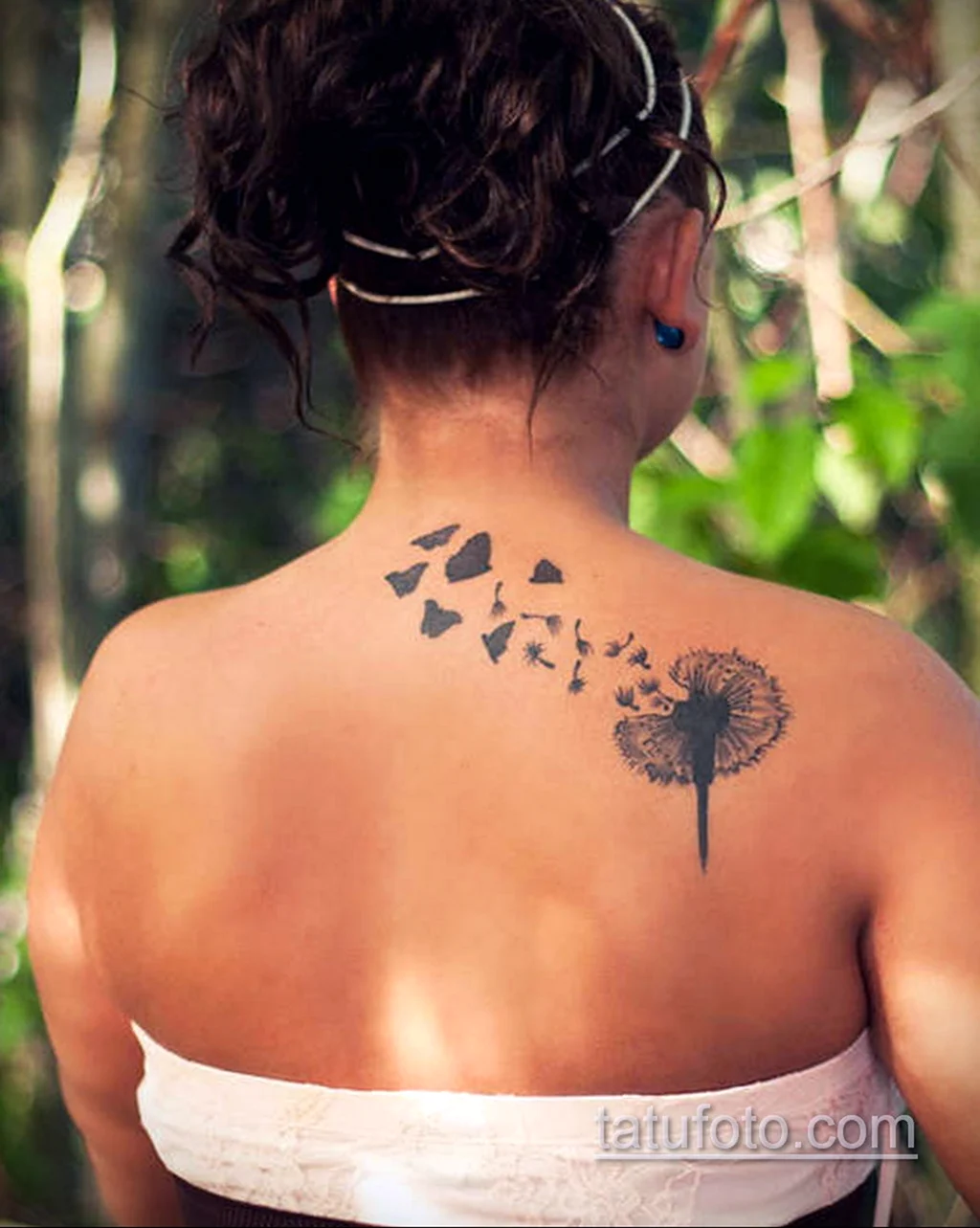 Татуировки на лопатке женские