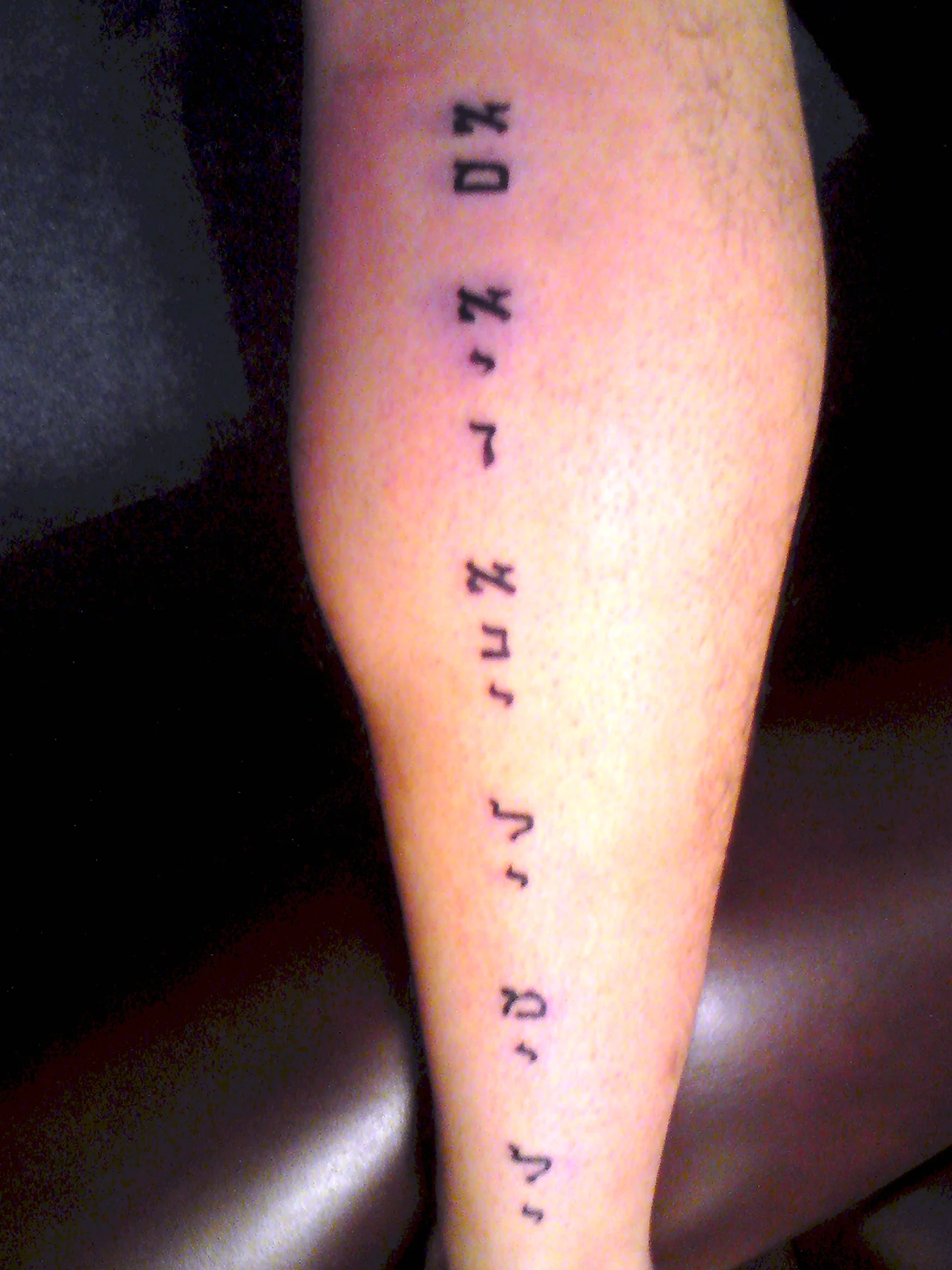 Татуировки на ноге на иврите