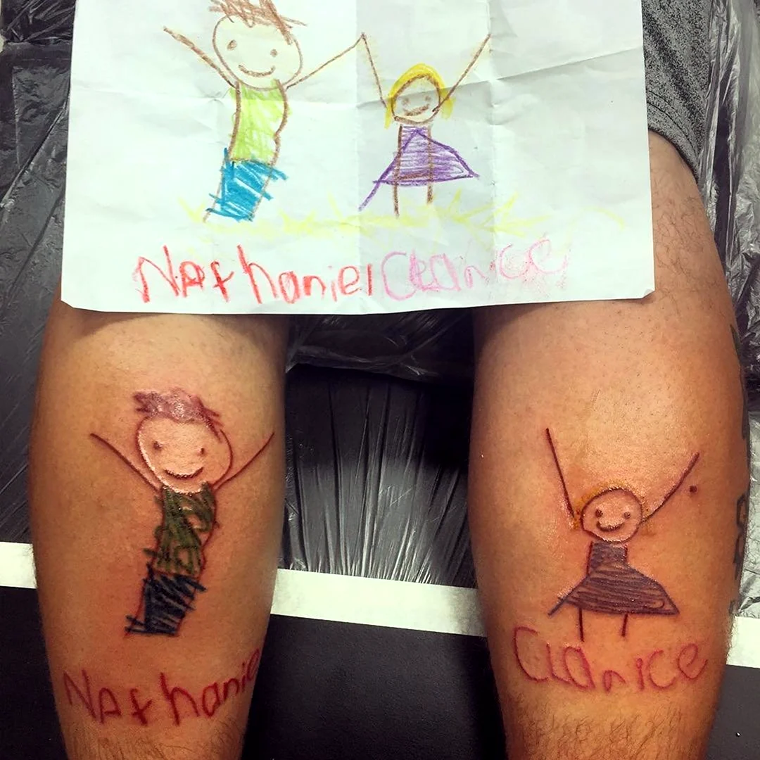 Татуировки посвященные детям