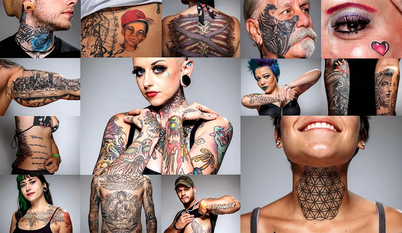 Татуировки разных стилей