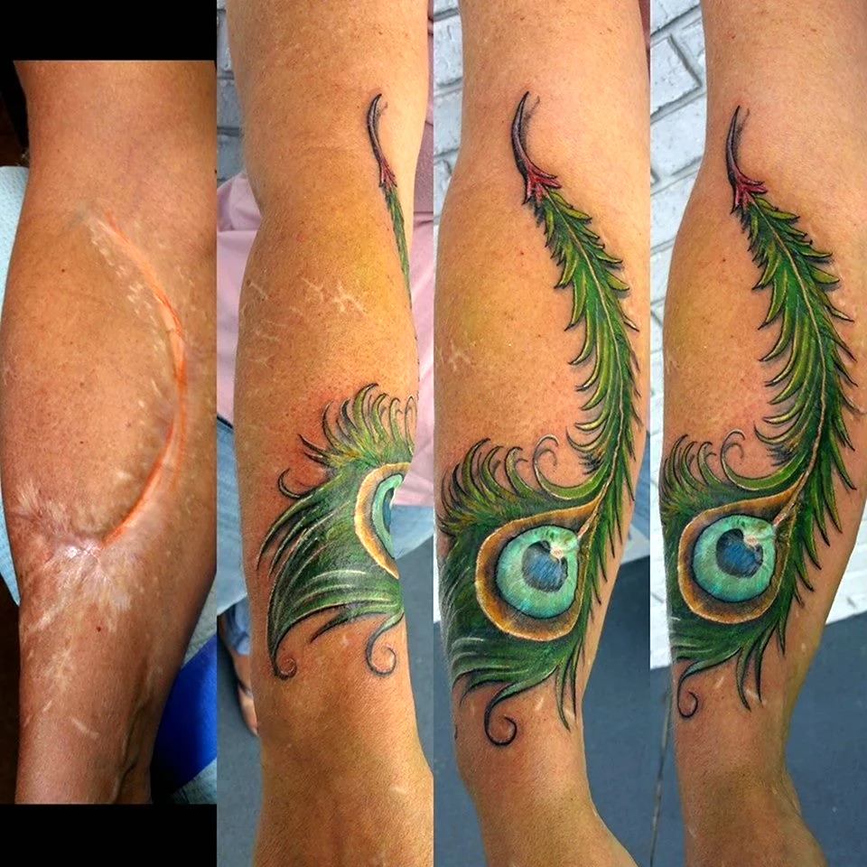 Татуировки скрывающие шрамы