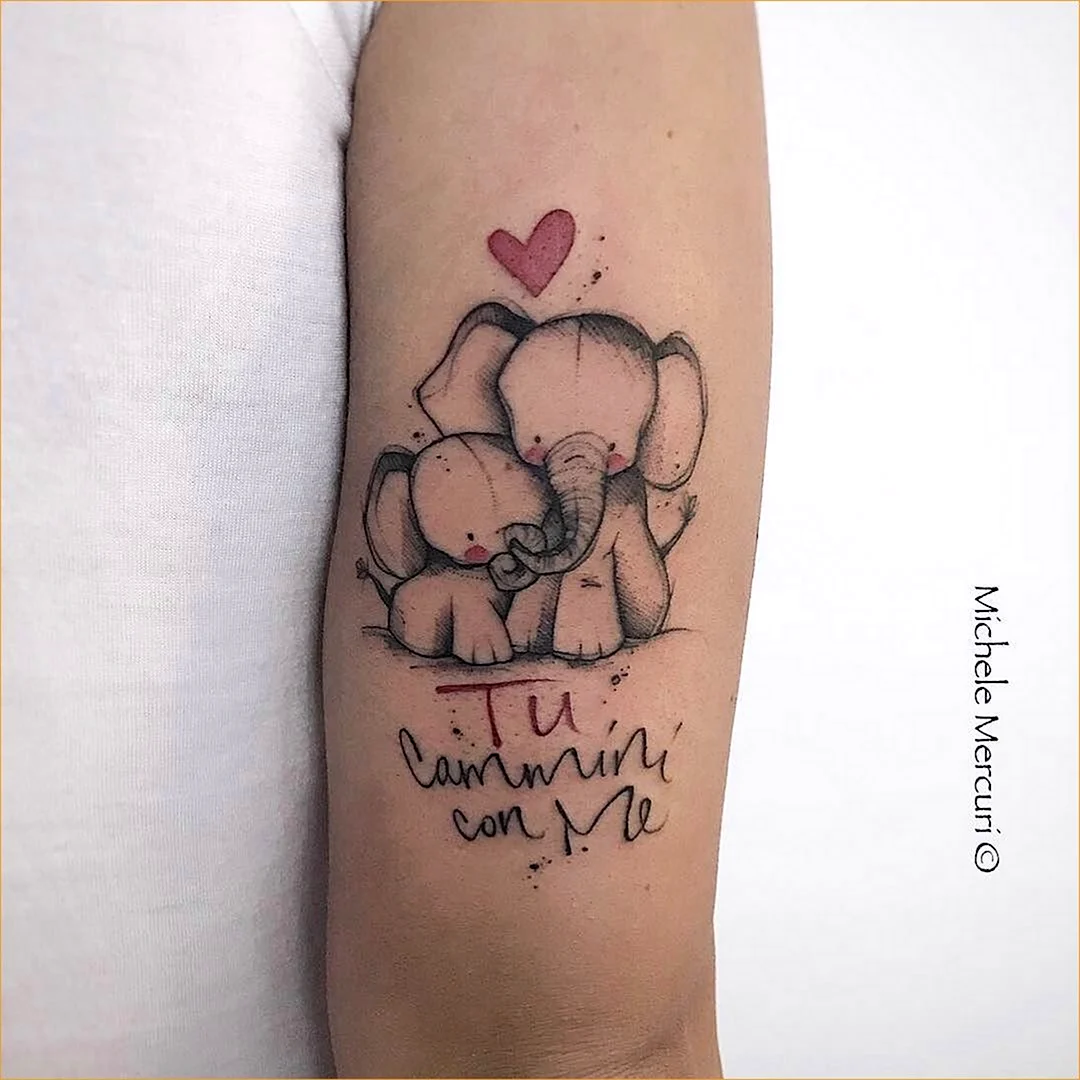 Татуировки в честь ребенка для мамы