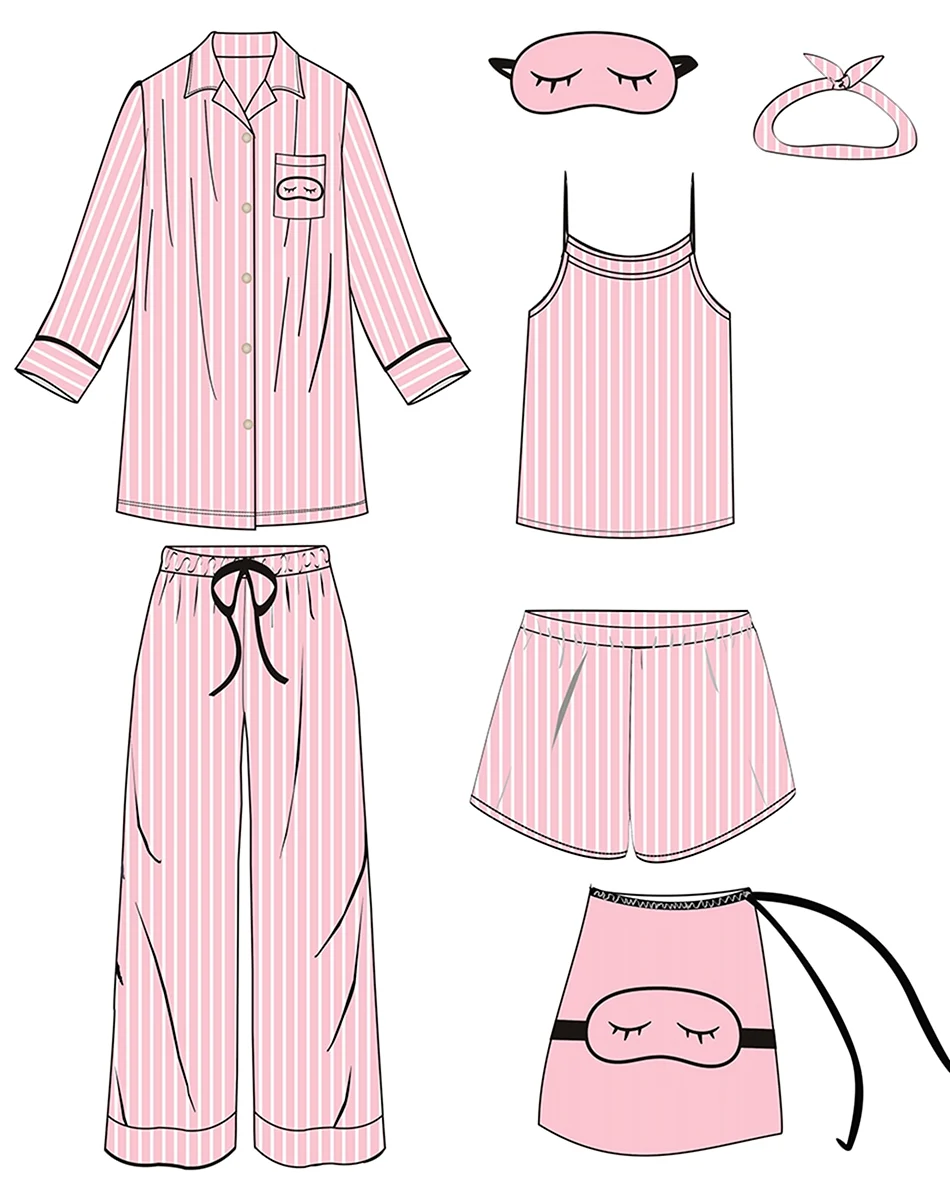 Технический эскиз пижамы