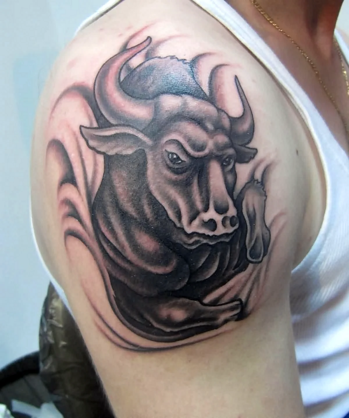 Телец Taurus бык тату