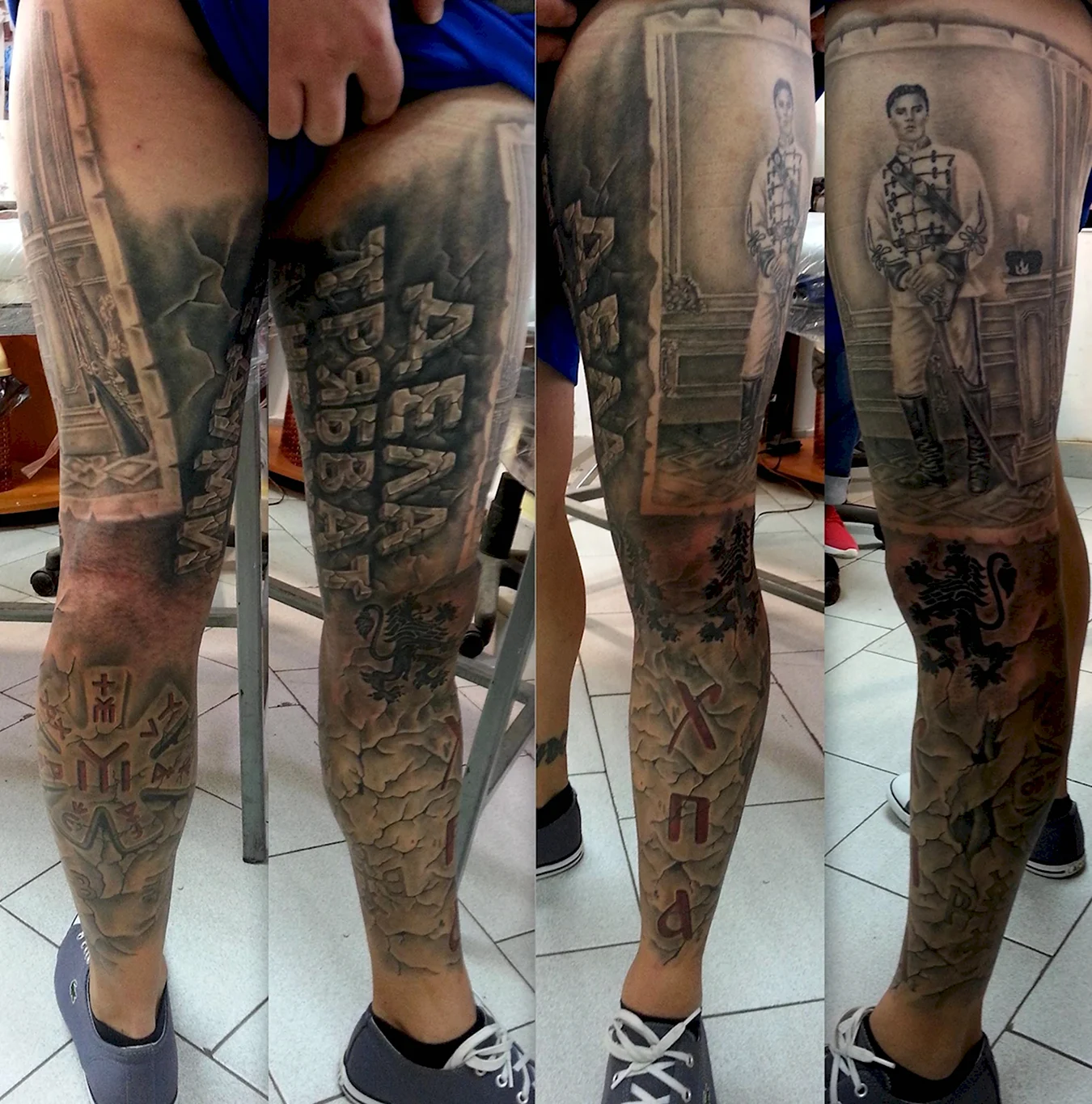 Тюремные Татуировки на ногах