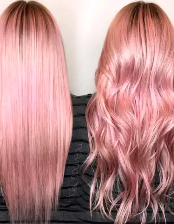 Тонирование волос в розовый цвет