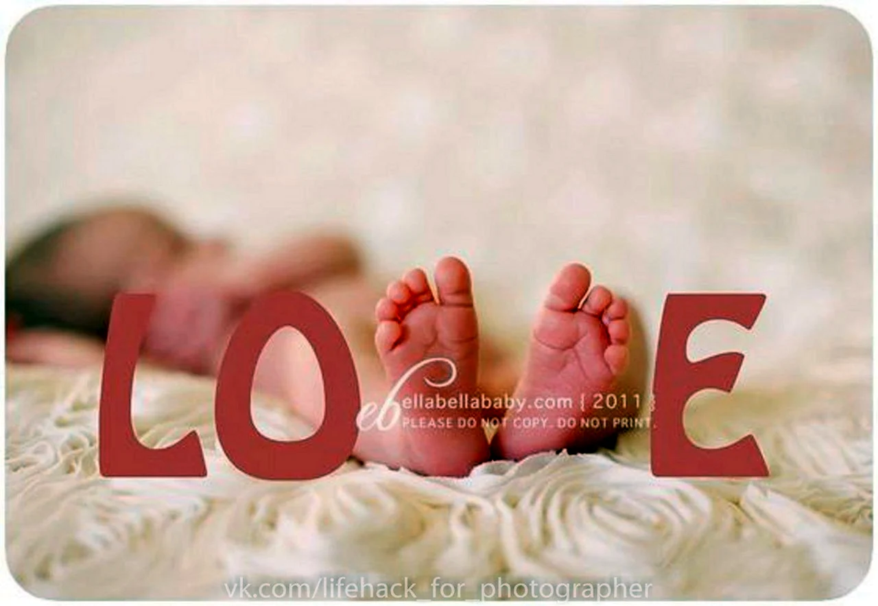 Цифры по месяцам для фотосессии новорожденных