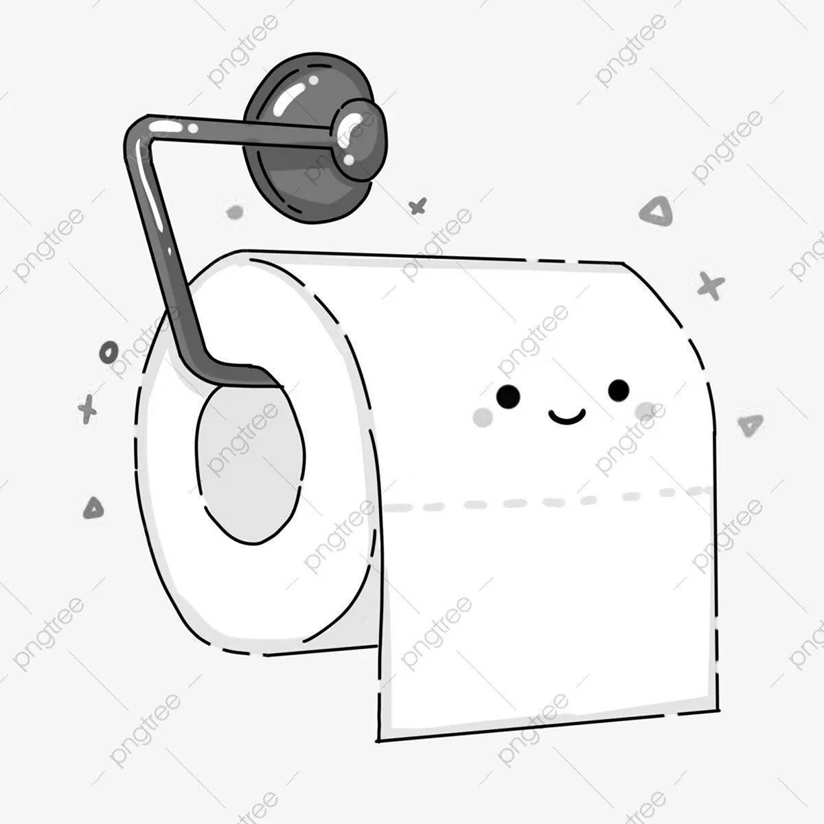 Туалетная бумага рисунок