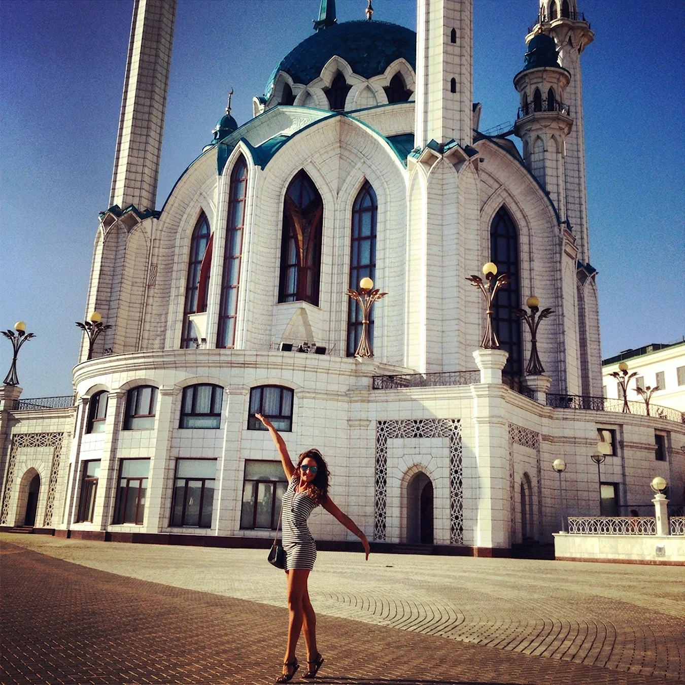 Туристы в Казанском Кремле