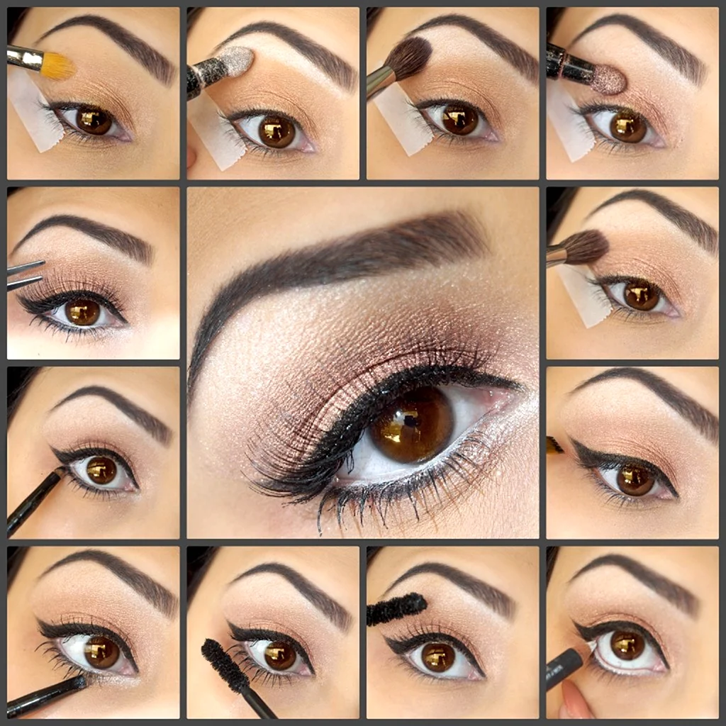 Урок красивого макияжа для карих глаз