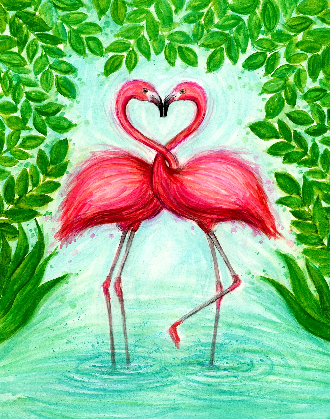 Влюбленный Фламинго