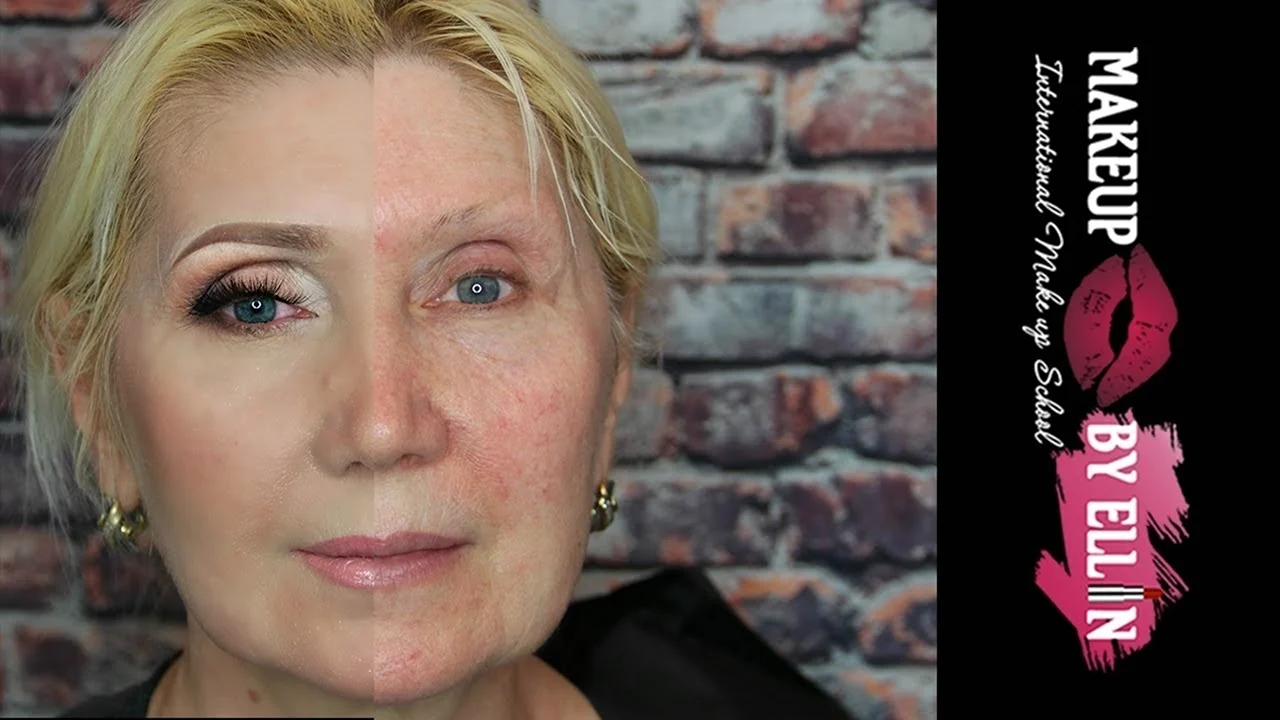 Возрастной макияж для нависшего века 50