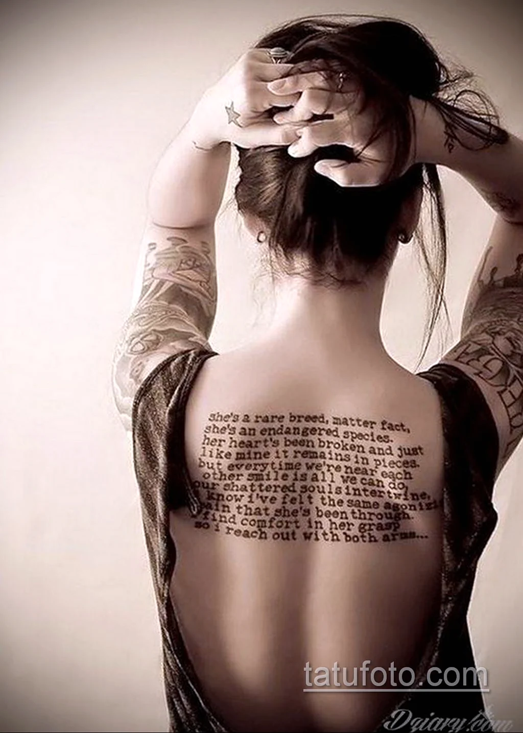 Женские Татуировки на спине со смыслом