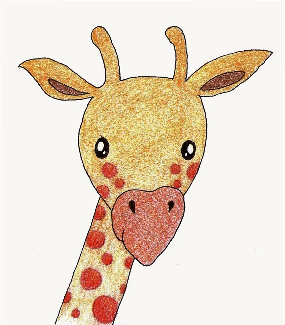 Жирафик для срисовки